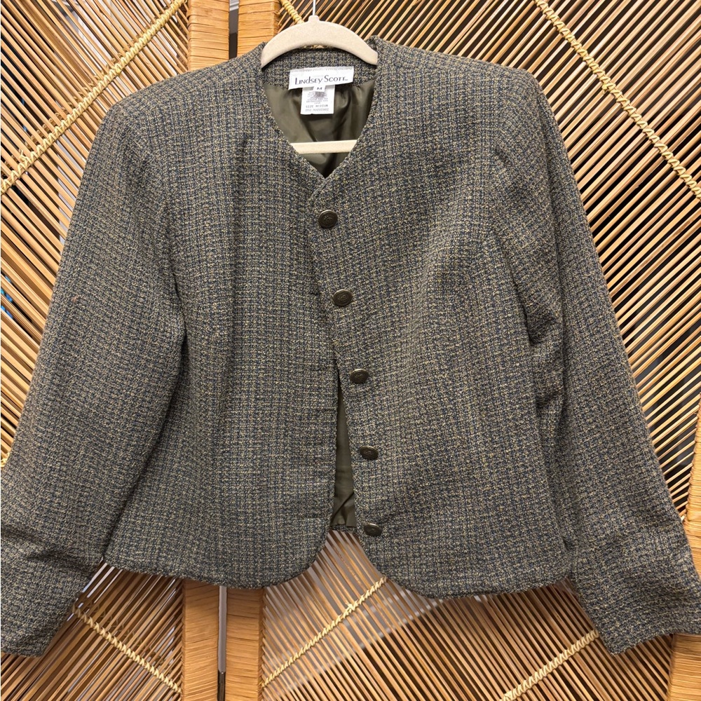 Lindsey Scott Gray Textured Blazer